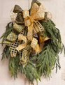 Custom Norfolk Pine & Bell Wreath