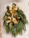 Custom Norfolk Pine & Bell Wreath