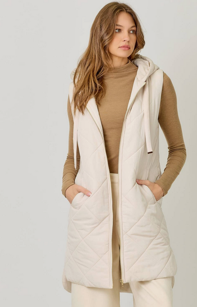 Mystree Long Quilted Puffer Vest By: Mystree (2-Colors) Mystree Long Quilted Puffer Vest By: Mystree (2-Colors)