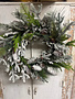Custom Snowy Pine Wreath
