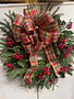 Custom Mixed Evergreen Berry Wreath
