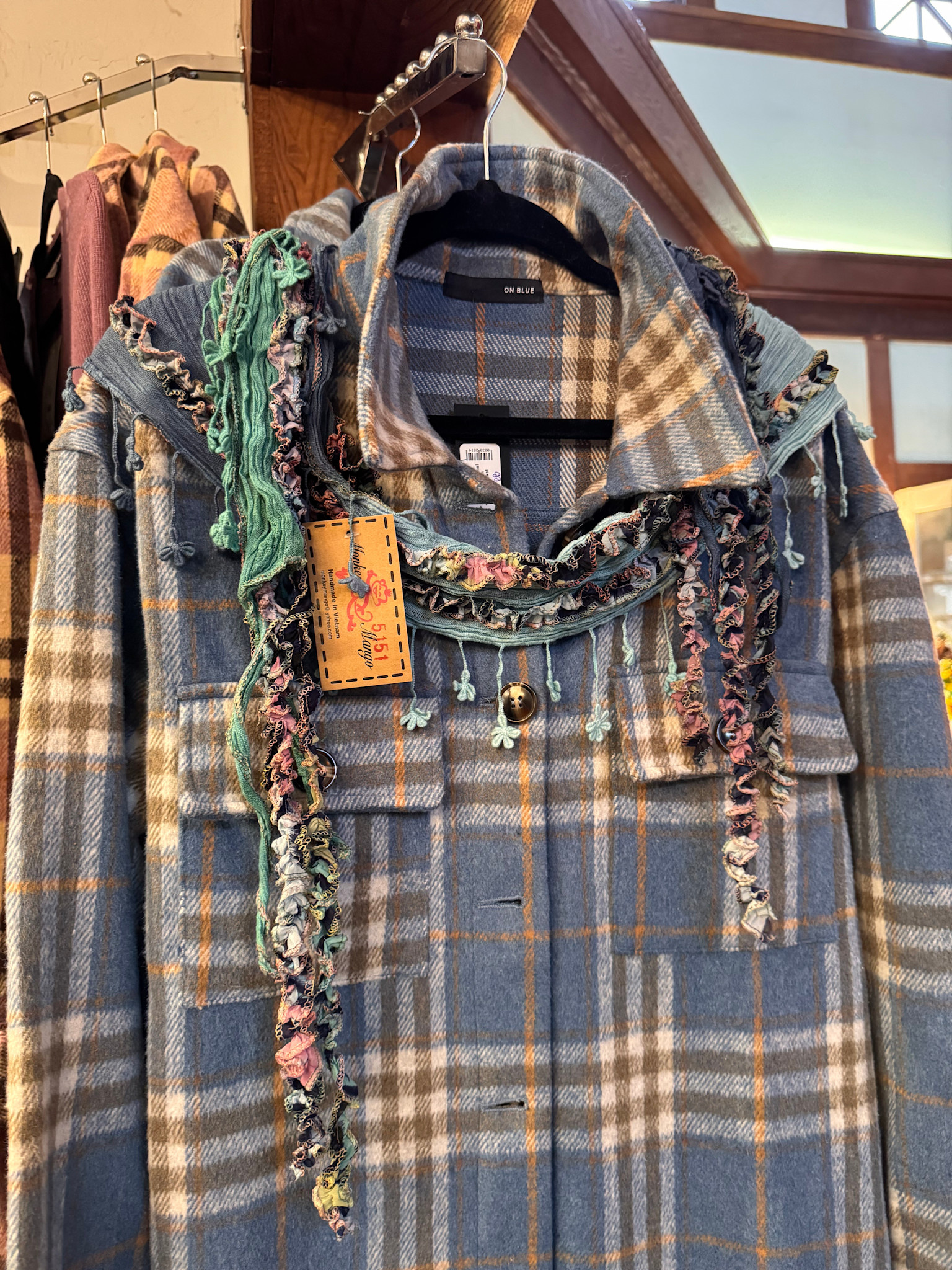 Handmade Trailing Wildflower Scarf By: Monkey Mango