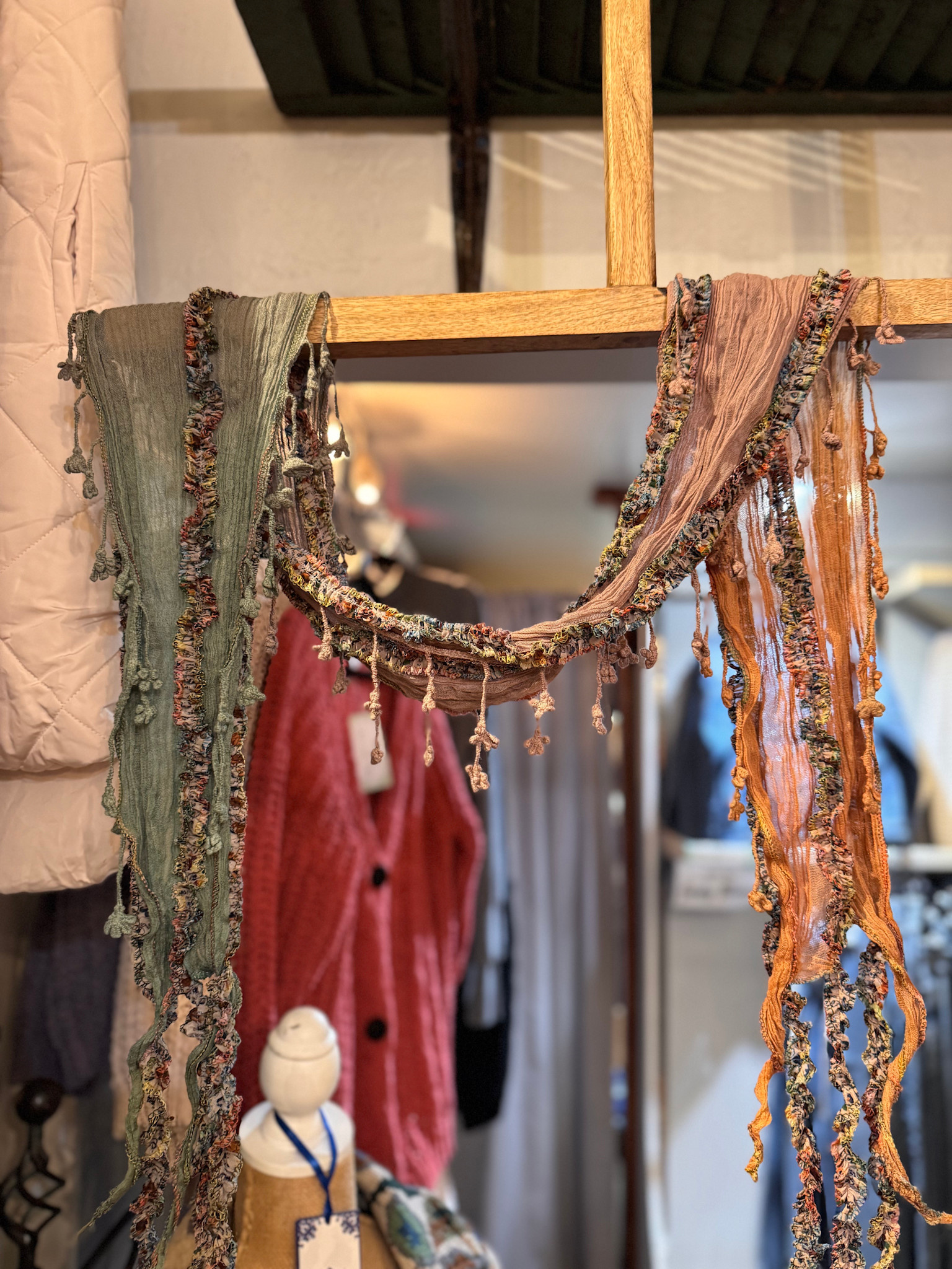 Handmade Trailing Wildflower Scarf By: Monkey Mango