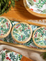 Festive Foliage Tray w/ 3 Serving Bowls