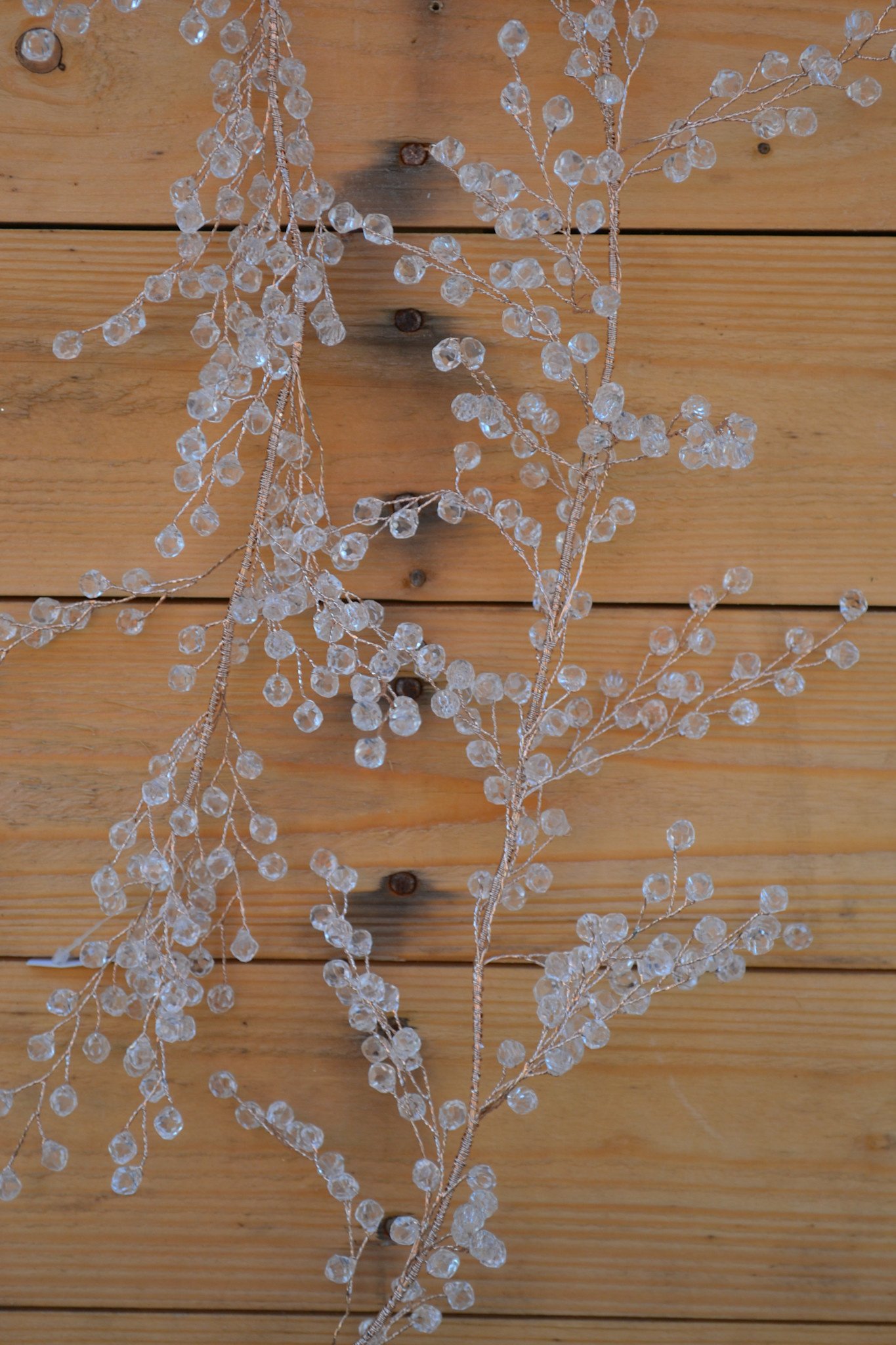 4ft Crystal Garland with Copper Wire