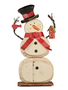 Distressed Snowman w/ Birdhouse