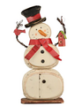 Distressed Snowman w/ Birdhouse