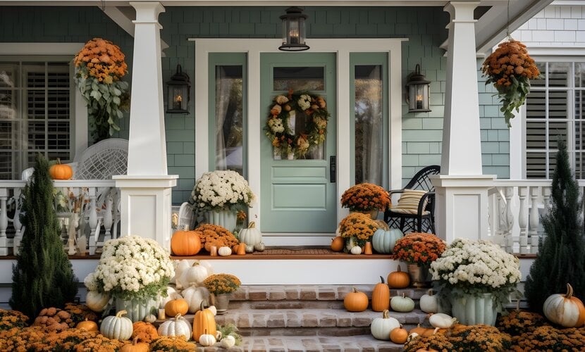 7 No-Carve Pumpkin Ideas That Instantly Upgrade Your Porch Décor
