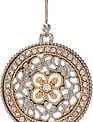 Crystal Filigree Circle Earrings