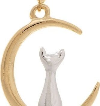 Cat in the Moon Earrings