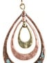 Patina Triple Teardrop Earrings