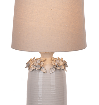 Ceramic Floral Table Lamp