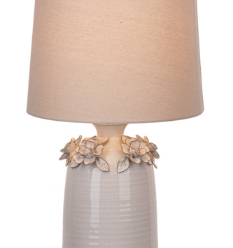 Ceramic Floral Table Lamp