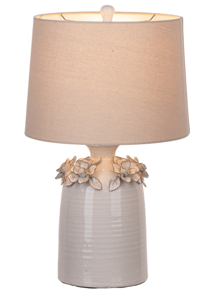 Ceramic Floral Table Lamp