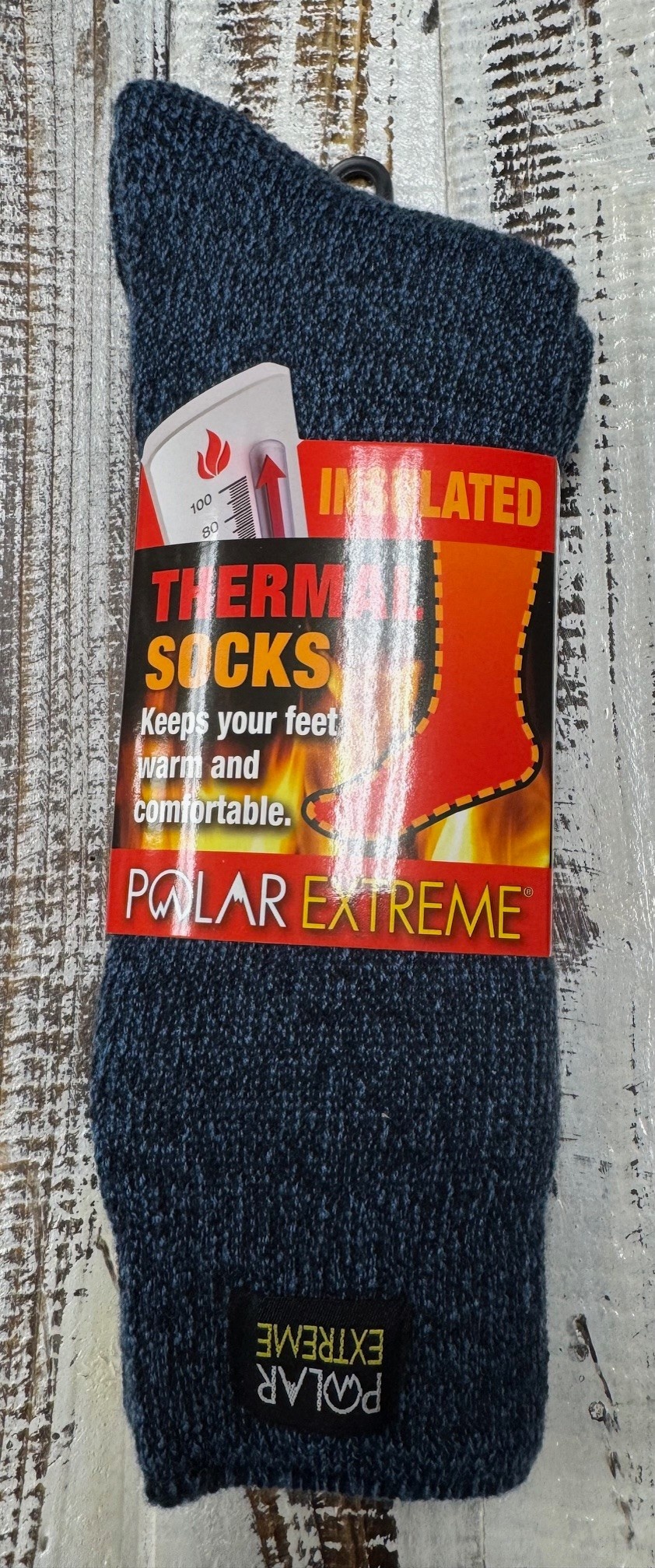 Polar Extreme Heat Men's Marl Heavy Brushed Sock 50 % OFF