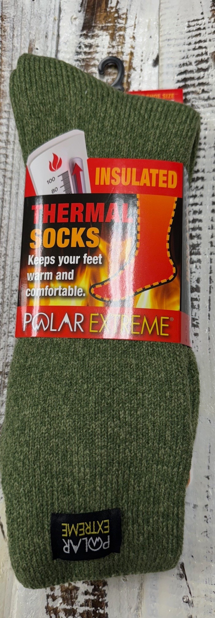 Polar Extreme Heat Men's Marl Heavy Brushed Sock 50 % OFF