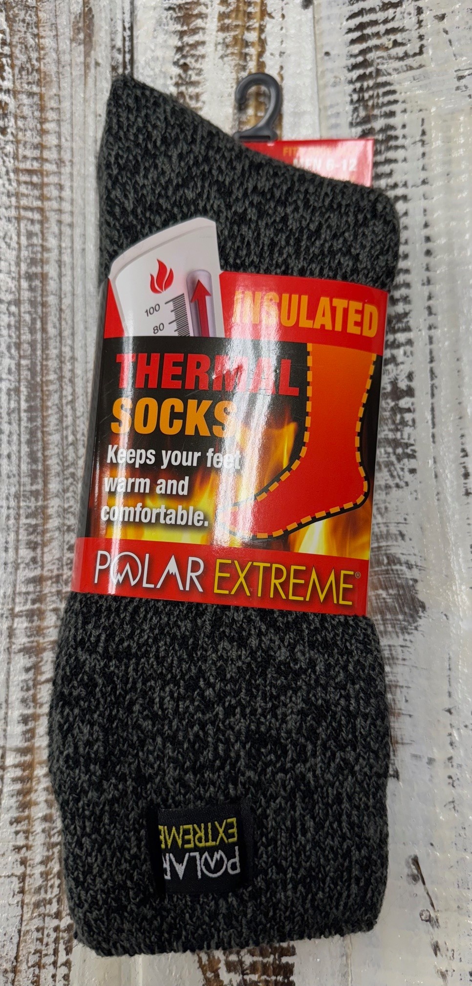 Polar Extreme Heat Men's Marl Heavy Brushed Sock 50 % OFF