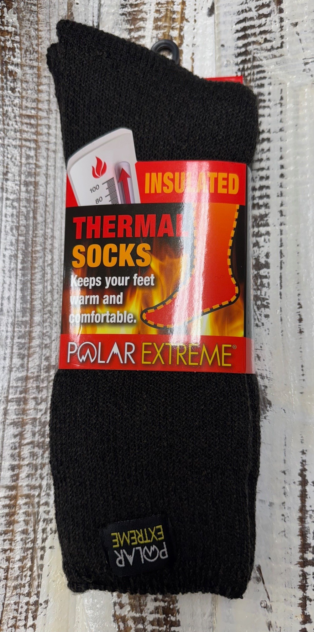 Polar Extreme Heat Men's Marl Heavy Brushed Sock 50 % OFF