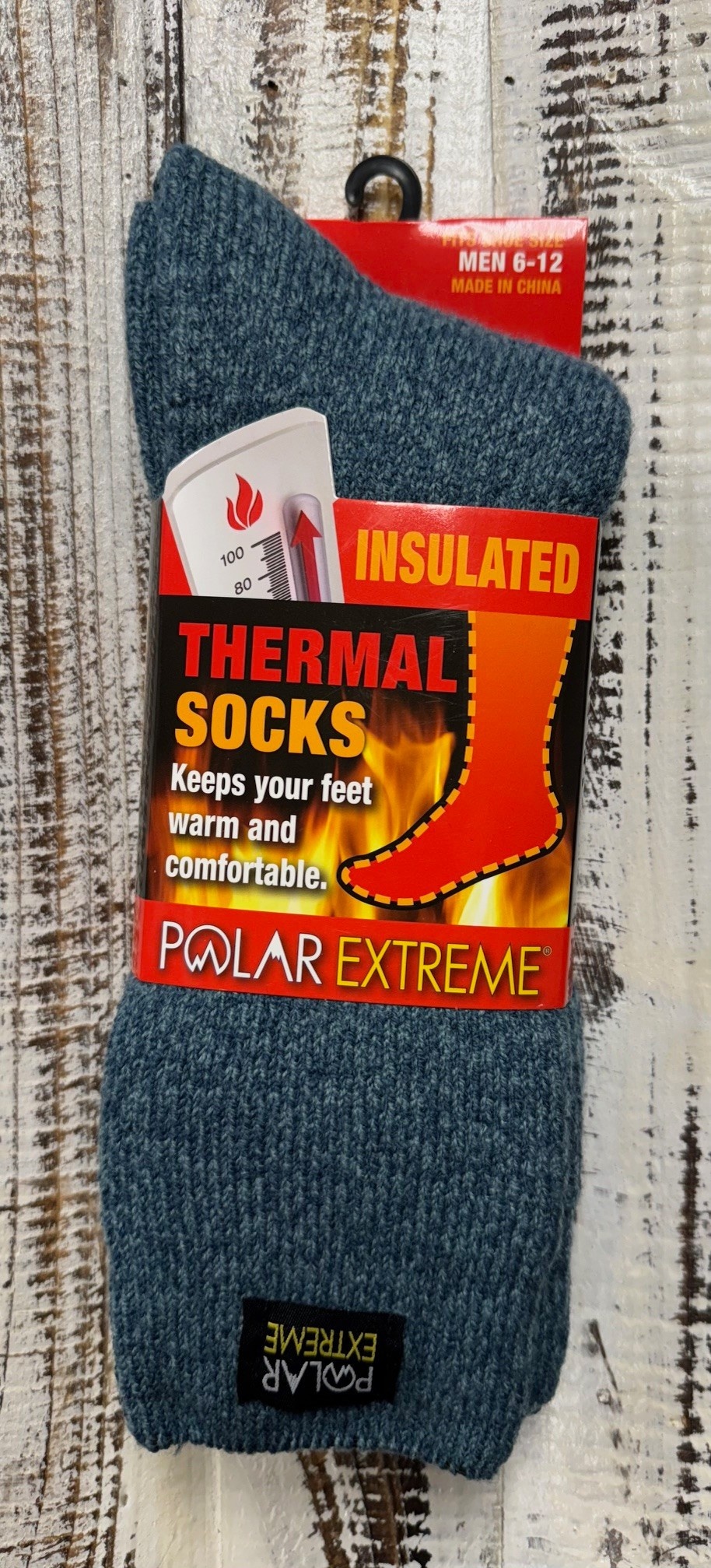 Polar Extreme Heat Men's Marl Heavy Brushed Sock 50 % OFF