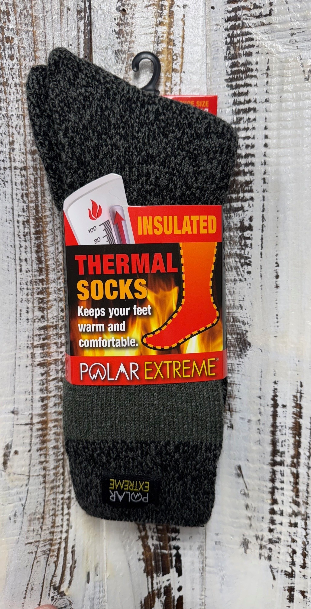 Polar Extreme Heat Men's Marl Heavy Brushed Sock 50 % OFF
