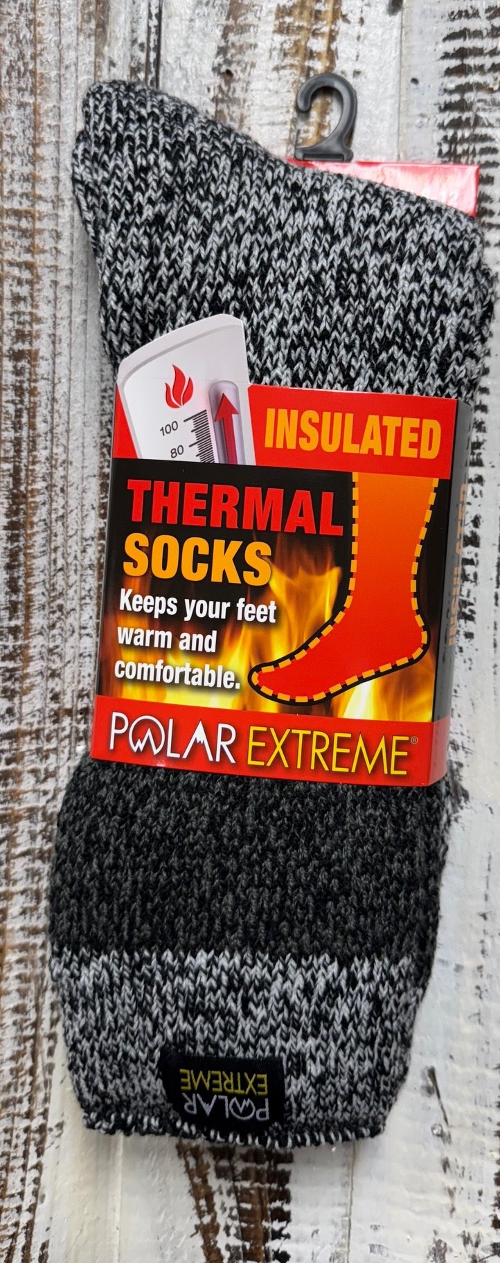 Polar Extreme Heat Men's Marl Heavy Brushed Sock 50 % OFF