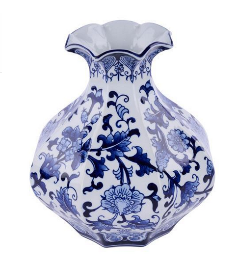 Blue & White Porcelain Vase