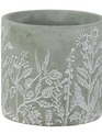 Green Textured Wildflower Vase