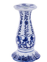 Blue & White Porcelain Candlestick