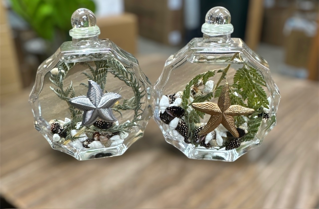 Sunburst Seashell Starfish Oil Candle (2-Styles)