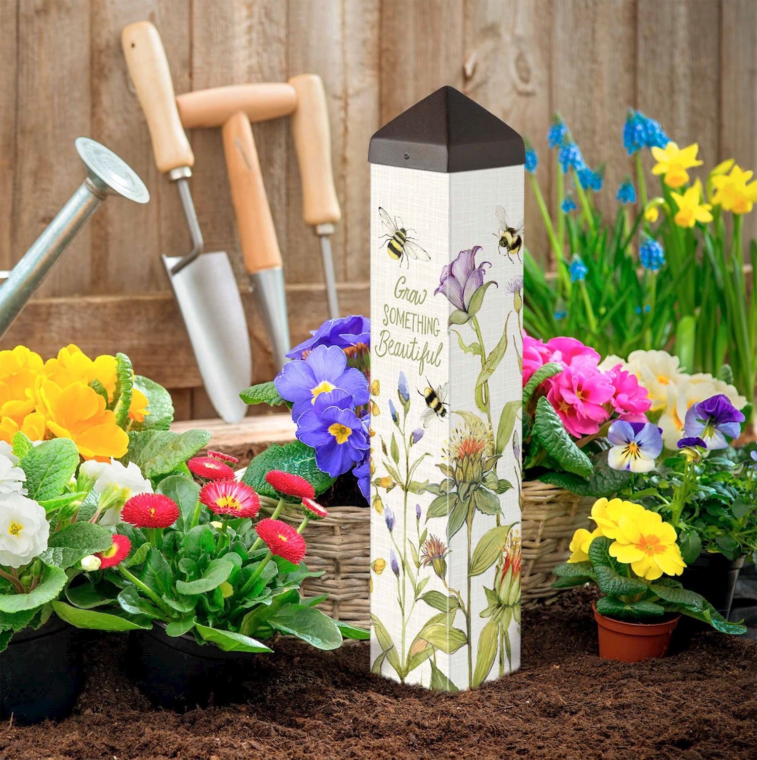 20" Bee Spring Art Pole