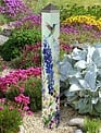 40" Spring Hummingbirds Art Pole