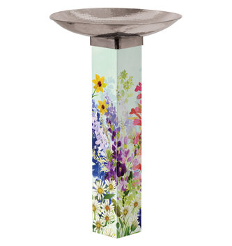 Spring Hummingbird Garden Bird Bath Peace Pole