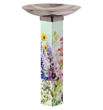 Spring Hummingbird Garden Bird Bath Peace Pole