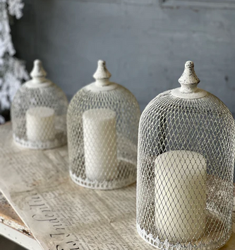 Set of 3 Ironed Laced Cloches