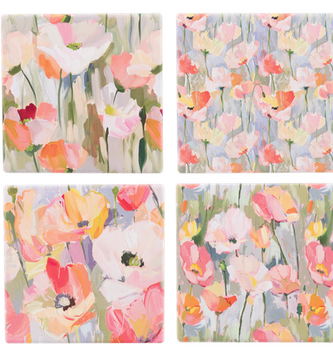 Set of 4 Wildflower Coasters