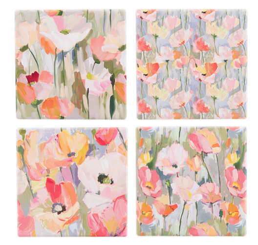 Set of 4 Wildflower Coasters