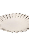 3.5" Shabby Chic Fluted Candle Saucer