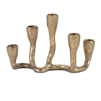 Gold Washed Taper Candle Holder