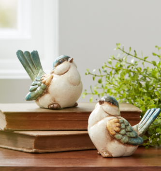 Set of 2 Blue Birds