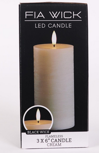 Battery Operated Fia Wick Candle (3-Sizes)