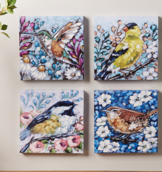 Floral Bird Canvas (4-Styles)