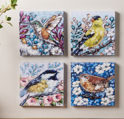 Floral Bird Canvas (4-Styles)