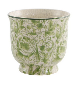 Ceramic Floral Vine Pot