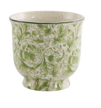Ceramic Floral Vine Pot