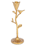 Golden Single Taper Candle Holder Bird