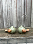 Set of 2 Stoneware Birds Small (2-Colors)