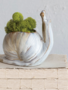 Stoneware Snail Vase