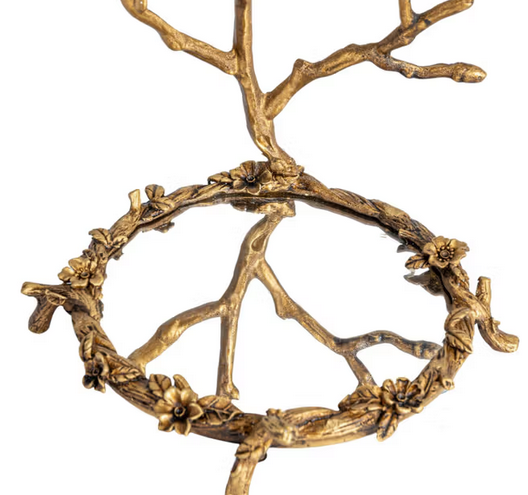 Pewter Jewelry Holder w/ Mirror