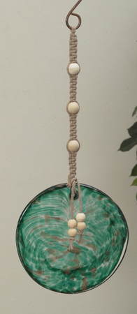 Hanging Handblown Glass Disc (2-Styles)
