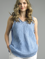 Tempo Paris Sleeveless Raw Edge Top By: Tempo Paris